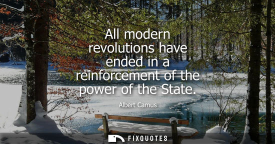Small: All modern revolutions have ended in a reinforcement of the power of the State