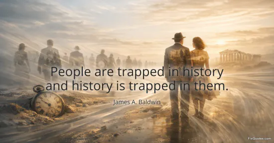People are trapped in history and history is trapped in them