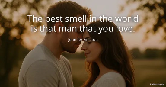 The best smell in the world is that man that you love