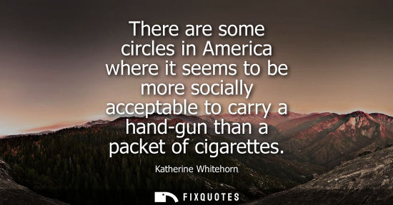 Small: There are some circles in America where it seems to be more socially acceptable to carry a hand-gun than a pac