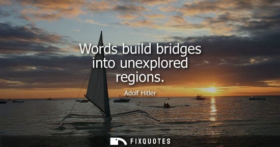 Small: Words build bridges into unexplored regions